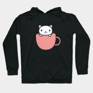 Cat in a coffee mug t-shirt Hoodie